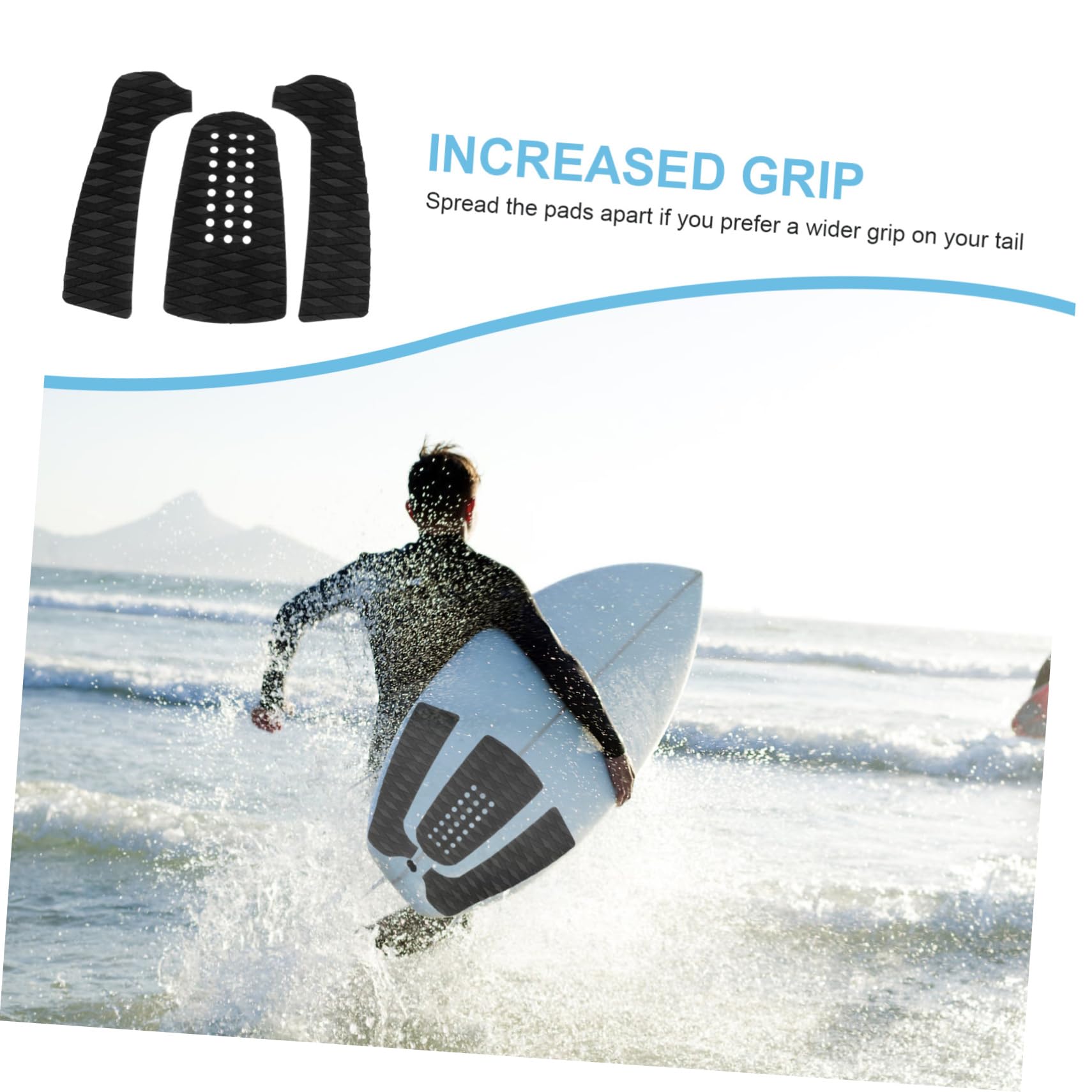 Yardwe 9stücke Surfboard Anti-rutsch-Pads Teilig Selbstklebende Traction Pads Für Optimalen Grip Vielseitig Einsetzbar Für Surfer Und Paddleboard-Fans Für Anfänger Und Profis