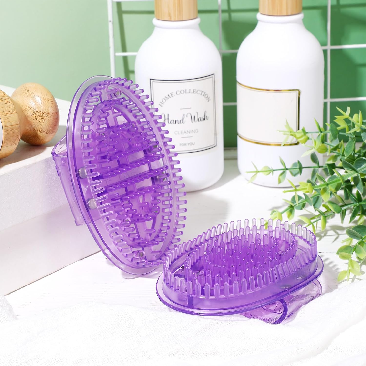 2 Pcs Meridian Massage Brush Magnetic Full Body Meridian Brush Beauty Salon Massage Tools for Full Body SPA Massager Relaxation (Purple) - Image 7