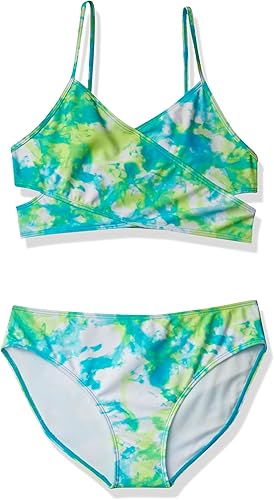 Kanu Surf Traje de baño de 2 piezas Coral Reef Beach Sport Wrap Around Bikini para niña