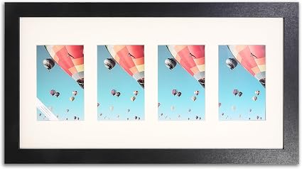 TheDisplayGuys For Your Modern Living The Display Guys ~ 8x10 inches Black Wooden Photo Frame, Tempered Glass, Luxury Made Affordable 1pc White Mat Board 5?x7? Picture : Amazon.ae: Home