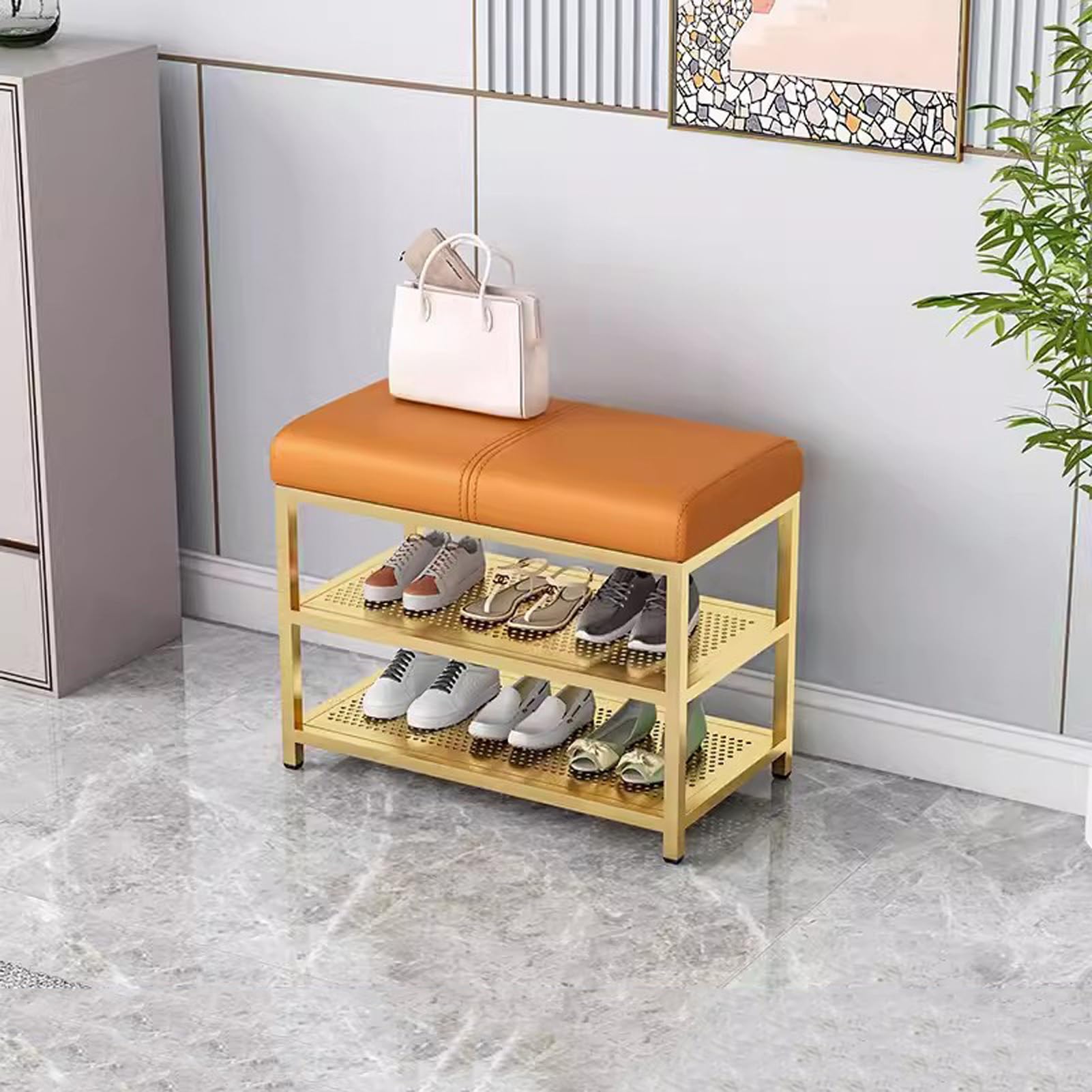 Meuble rangement pour chaussures avec assise pour éviter le désordre