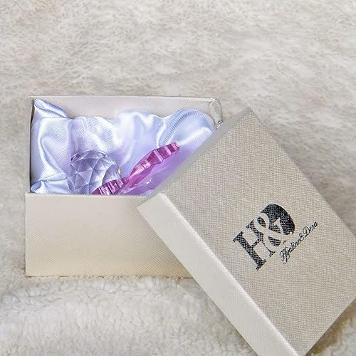 Miniatura 9 de H&D HYALINE & DORA Figuras de animales de cristal coleccionables de arte coleccionable, colección de figuras de vidrio de San Valentín