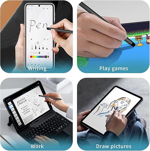 Miniatura 4 de LIULANZ Lápiz óptico con ranura para bolígrafo para pantallas táctiles, lápiz capacitivo universal de alta precisión para iPad, iPhone, tabletas,