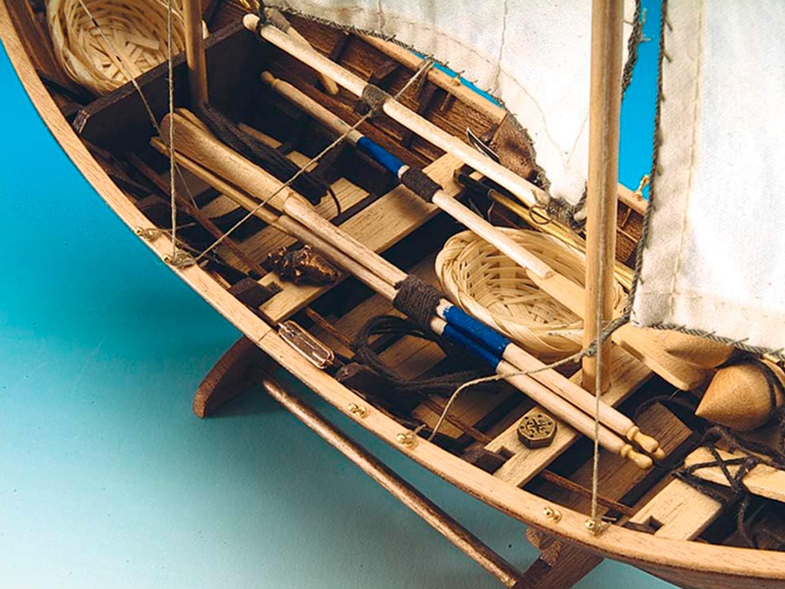 Artesanía Latina Maquette Bateau Bois Pêche Doris Français Saint Malo Modèle 19010 Échelle 1:20 Niveau Débutant