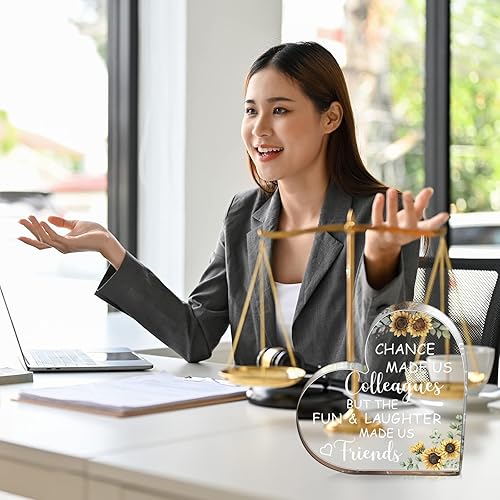 Miniatura 3 de Bucherry Regalos para compañeras de trabajo para mujeres, Chance Made Us Colegas Amigas Regalo Inspirador de Cumpleaños para Compañeras de Trabajo