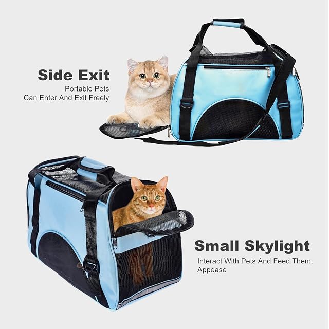 Foto 5 de 6 de PETCUTE Transportadora para Gatos Transportín para Perros Bolsa de Transporte para Mascotas