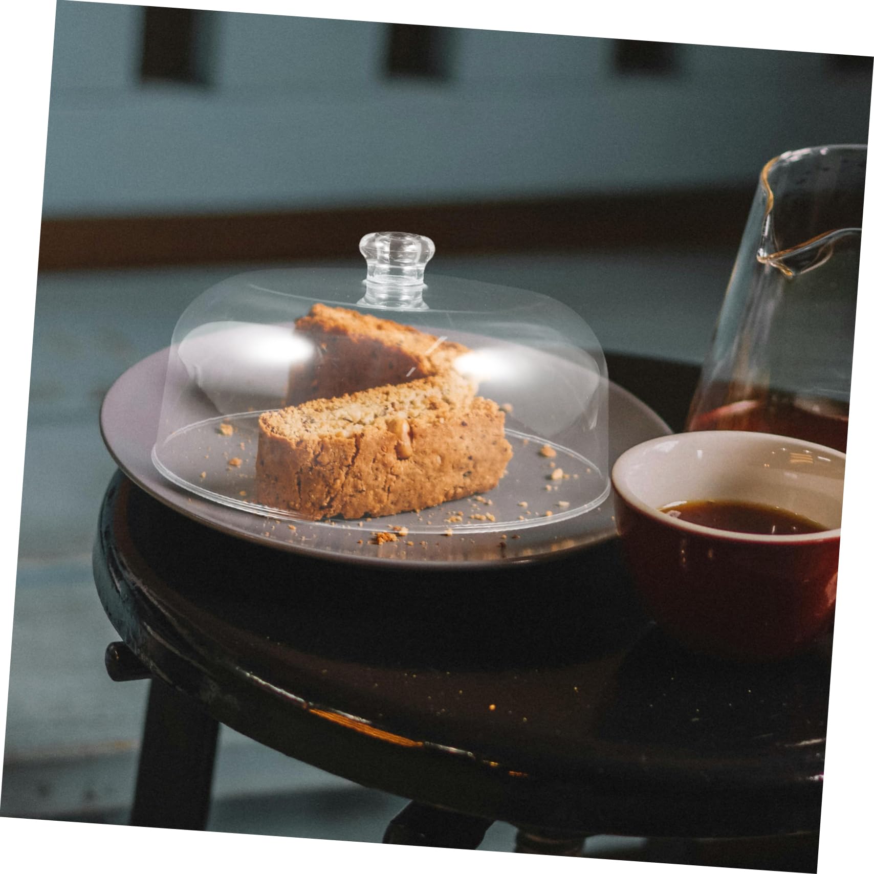 Cúpula de Acrílico para Pasteles, Exhibición de Postres y Comida