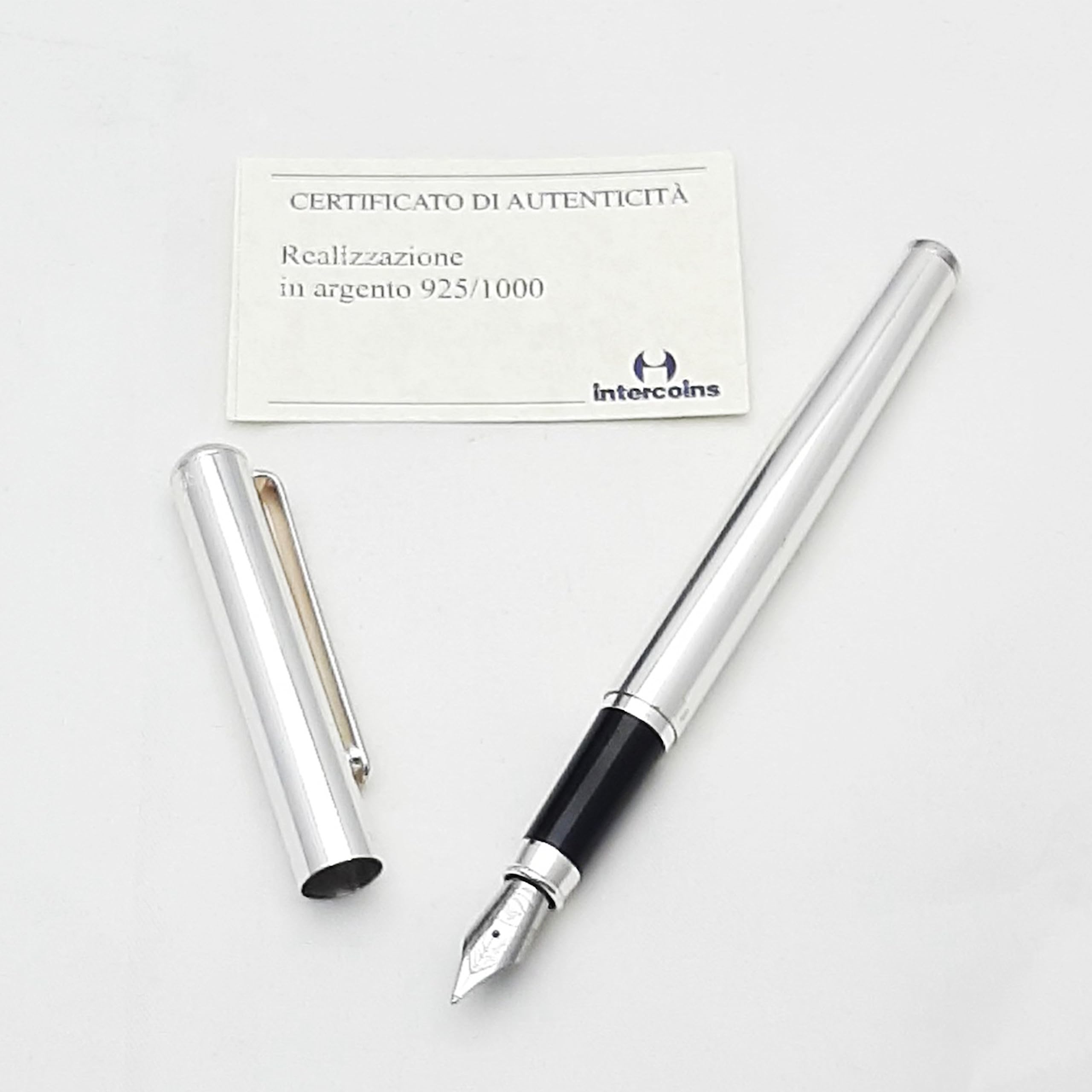 Generico Penna stilografica PALLAS realizzata in argento massiccio 925/1000 lucidato a specchio