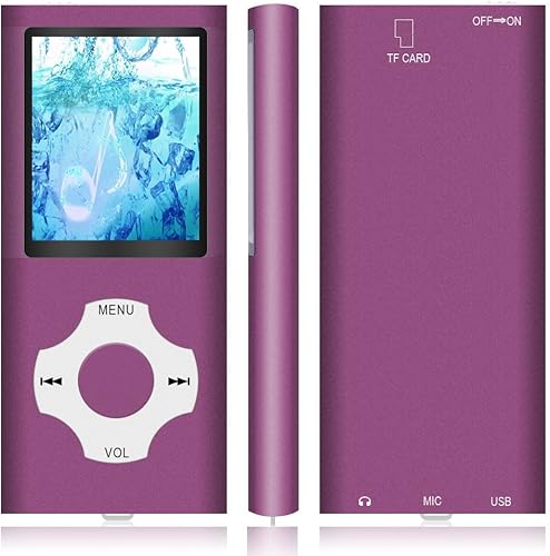 Miniatura 2 de Hotechs - Reproductor de MP3 / MP4, reproductor de música MP3 con tarjeta SD de 32 GB de memoria, pantalla LCD digital de 1.82 pulgadas, mini puerto