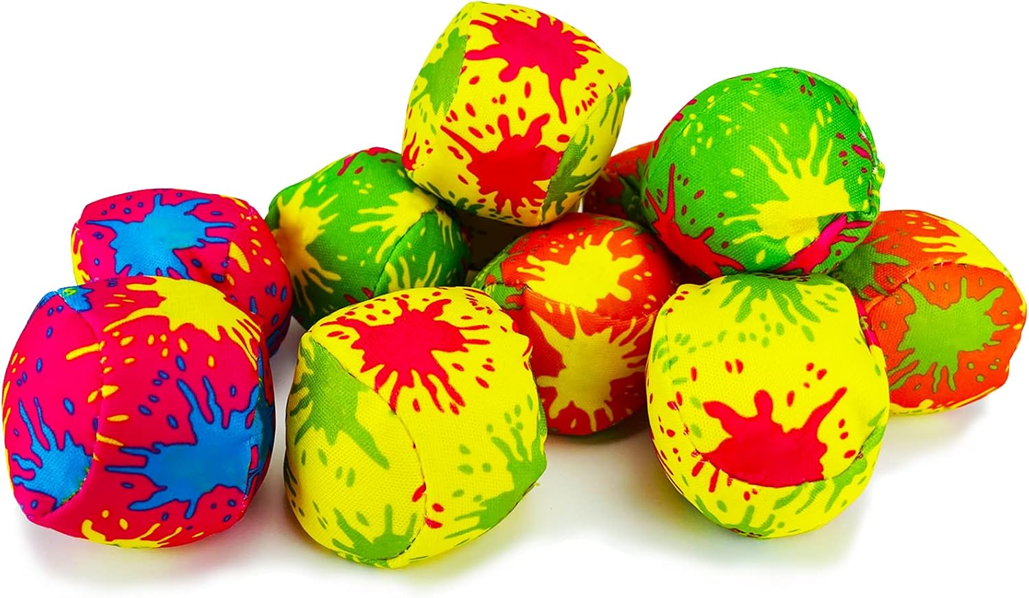 Ynanimery 12 Pack Water Balls/Soaker Balls, Reusable Juggling Water