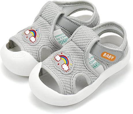 Baby Girls Boys Sandals Summer Sneakers Non-Slip Lightweight Beach Water Shoes Toddler First Walkers