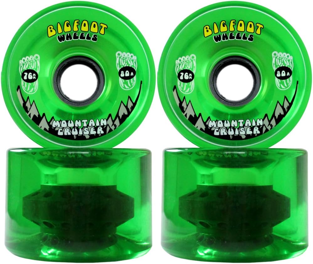 Bigfoot Longboard Wheels 76mm 80A SHR Mountain Cruisers