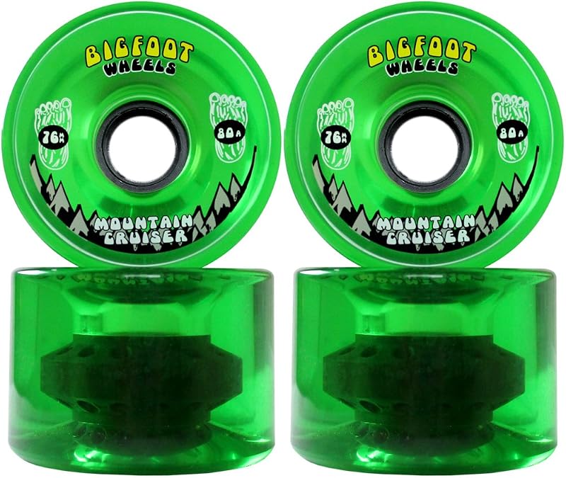 Longboard Wheels 76mm 80A SHR Mountain Cruisers