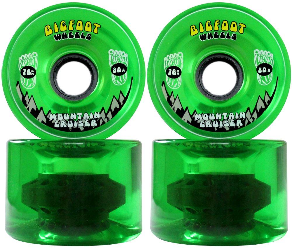 Bigfoot Longboard Wheels 76mm 80A SHR Mountain Cruisers