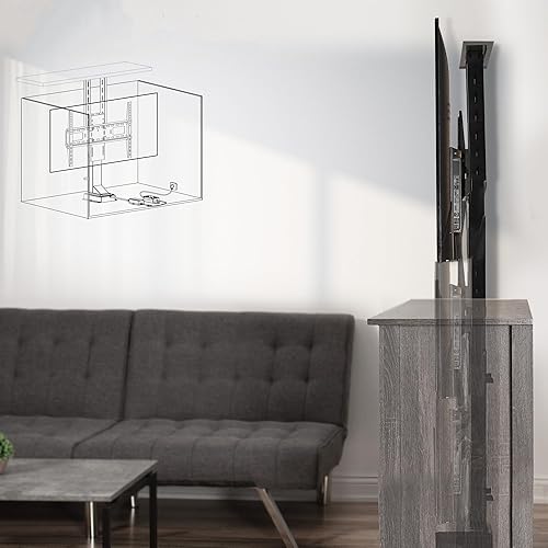 Miniatura 20 de VIVO Soporte de TV motorizado para pantallas de 32 a 65 pulgadas, soporte de elevación vertical con control remoto, soporte de montaje compacto