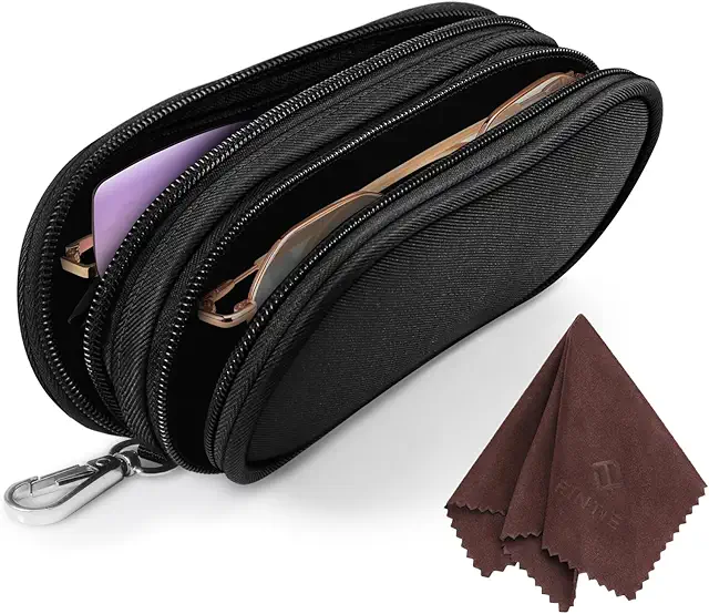 Funda Gafas Blanda Doble - Estuche para Gafas de Sol con Cremallera - Sams Comparticipações Óculos