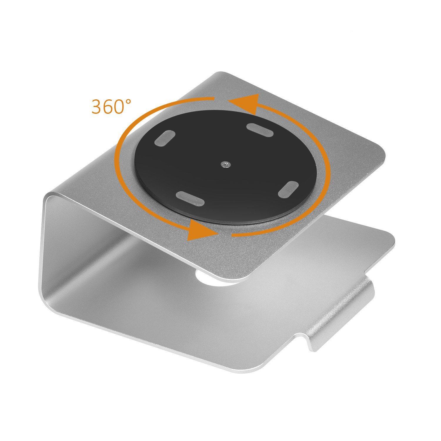 Maclean MC-730 Universal Laptophalterung Aluminium Notebookständer Haterung Belüftungssystem Ständer um 360 Grad drehbar