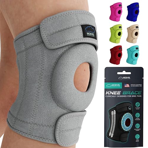 Miniatura 10 de Rodillera Modvel ELITE para Hombres y Mujeres – Almohadillas de Gel para Rótula y Estabilizadores Laterales para ACL, Desgarro de Menisco, Artritis