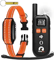 Coleira para Cachorros com Controle Remoto, Alcance de 3300 pés, Coleira pet para Cães de 10-120 libras, Modos de Bip, Vibração e Ultrassom, com Trava de Segurança