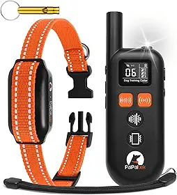 Coleira para Cachorros com Controle Remoto, Alcance de 3300 pés, Coleira pet para Cães de 10-120 libras, Modos de Bip, Vibração e Ultrassom, com Trava de Segurança