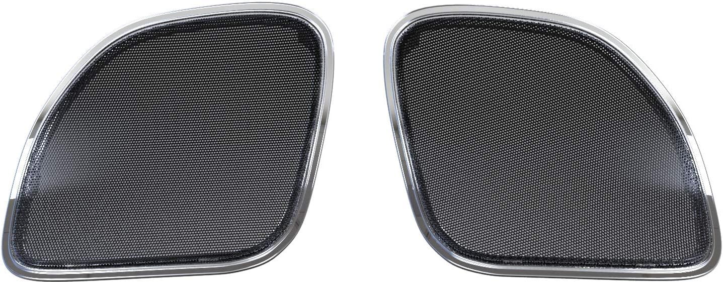 Suреr Brаndѕ Hogtunes RG RM Grill-C Replacement Front Speaker Grille (Chrome Trim for 2015-2016 Harley-Davidson FLTR Road Glide Models)