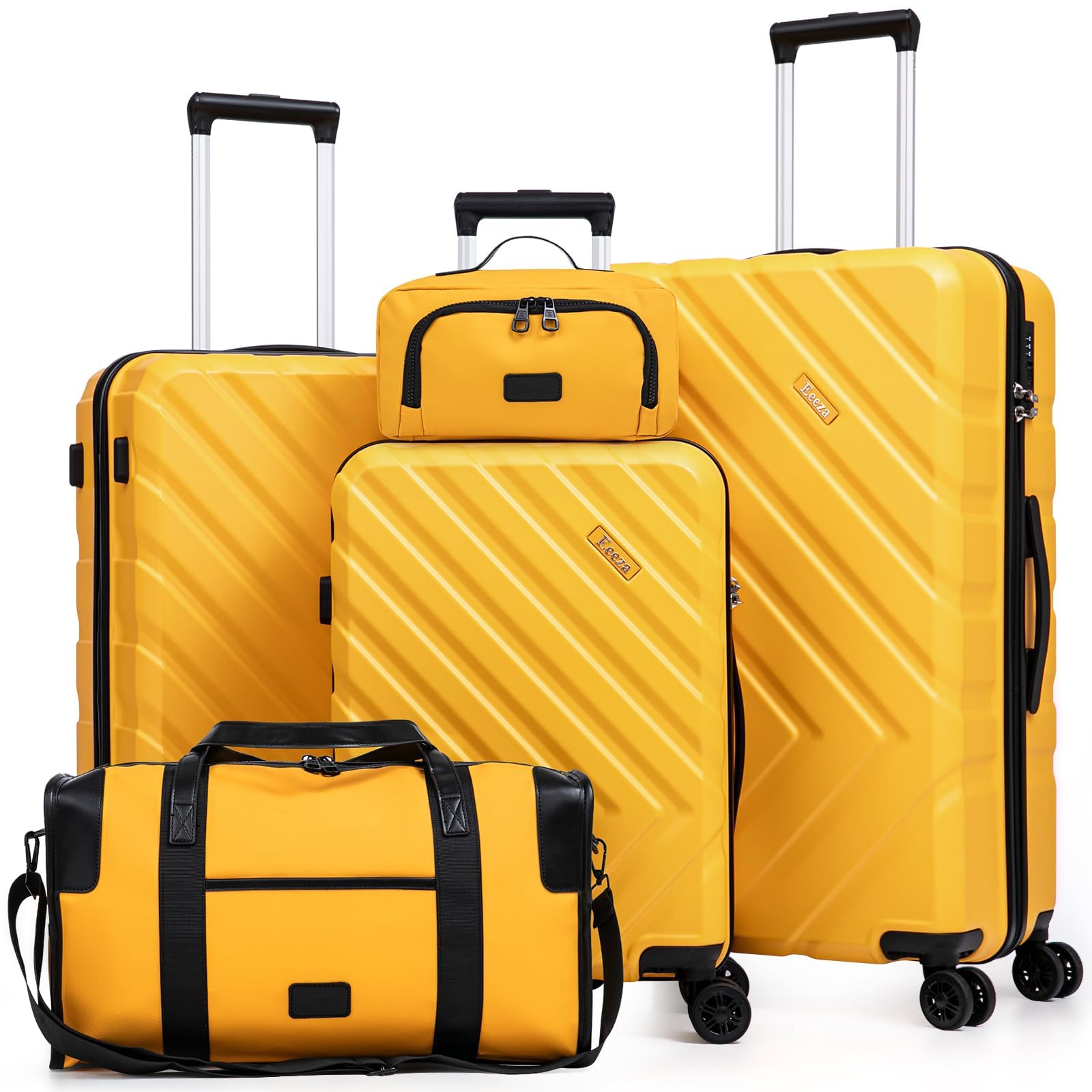 Eeeza Luggage Sets 5 Piece, Suitcases with Wheels, ABS Hard Case Luggage with TSA Lock Spinner Wheels, Carry On Luggage Set(5 Piece Sets (20"/24"/28"/