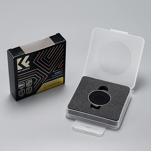 Miniatura 8 de K&F Concept Osmo Action 3 ND4 (2 topes) Filtro de densidad neutra compatible con DJI Osmo Action 3 impermeable, resistente a los arañazos