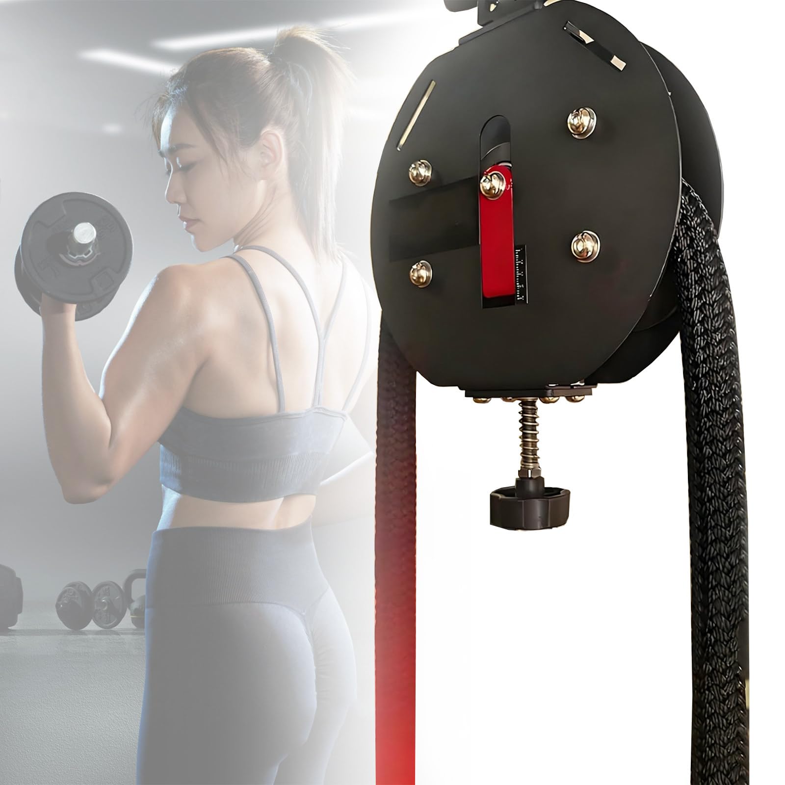 ZEEKYFOR Endless Rope Trainer, Full-Body Workout Tool, 13ft Premium Nylon Rope, Adjustable Resistance Up to 30kg, Portable Pulley Cable Machine for Grip, Arms, Back