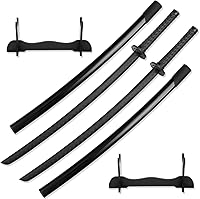 Vista 1 de Espada Katana de polipropileno con soporte de exhibición, espada de entrenamiento, katana, práctica de cosplay