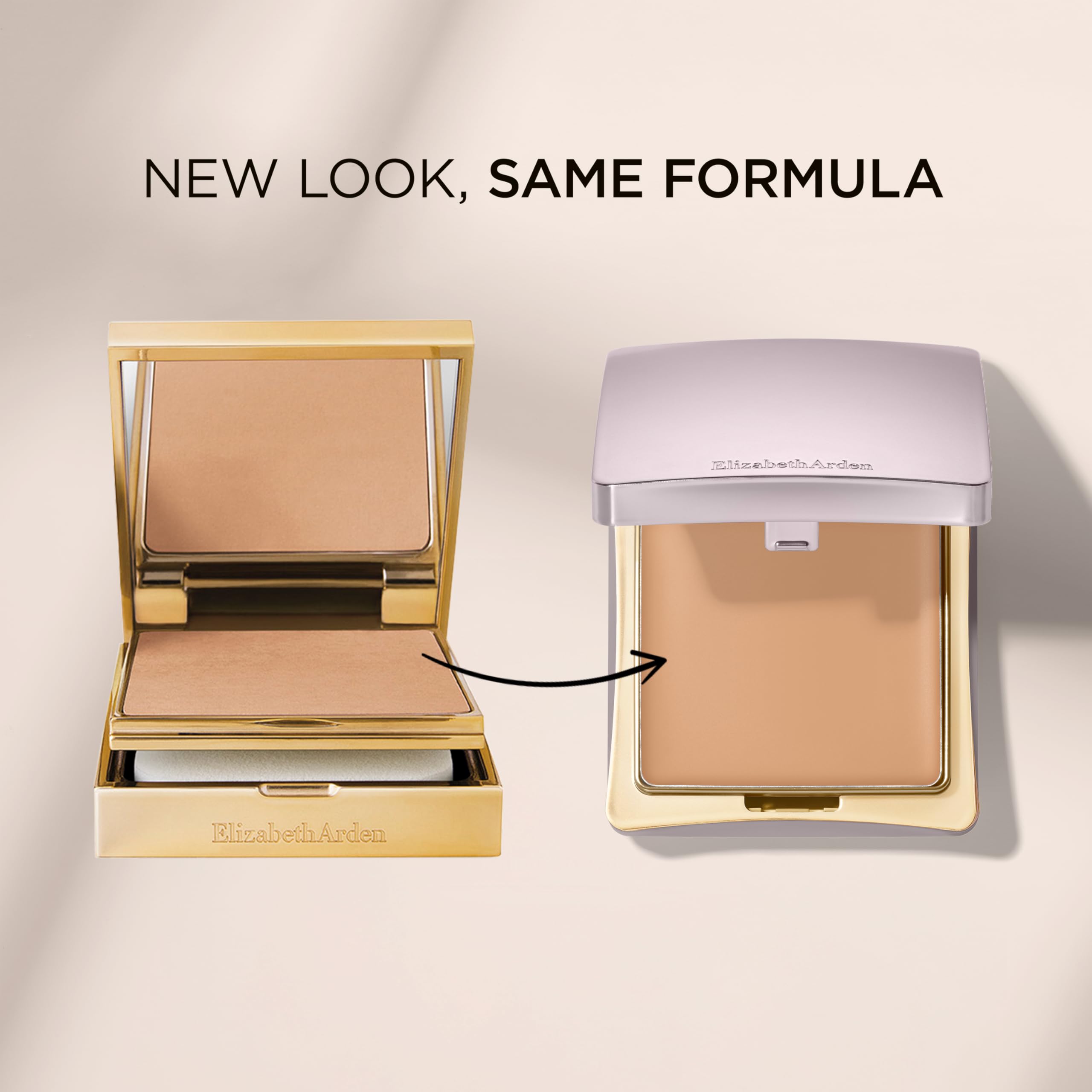 Elizabeth Arden Flawless Finish Fond de Teint Crème Compact 23 g | Couvrance modulable, fini lumineux enrichie en poudre de diamant pour un teint lissé et des imperfections floutées.