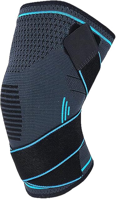 Knee Supports Adjustable Knee Brace for Women and Men Knee Compression Sleeve for Sports Running Fitness Arthritis Joint Pain Meniscus Tear Injury Recovery (Single) (XL)