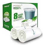 FORID Clear Trash Bags, 8 Gallon Garbage Bags, Wastebasket Bin Liners 110 Count Plastic Trash Bags for Bathroom Bedroom Office Garbage Can 30 Liters - Durable & Thick Trash Bag - Medium