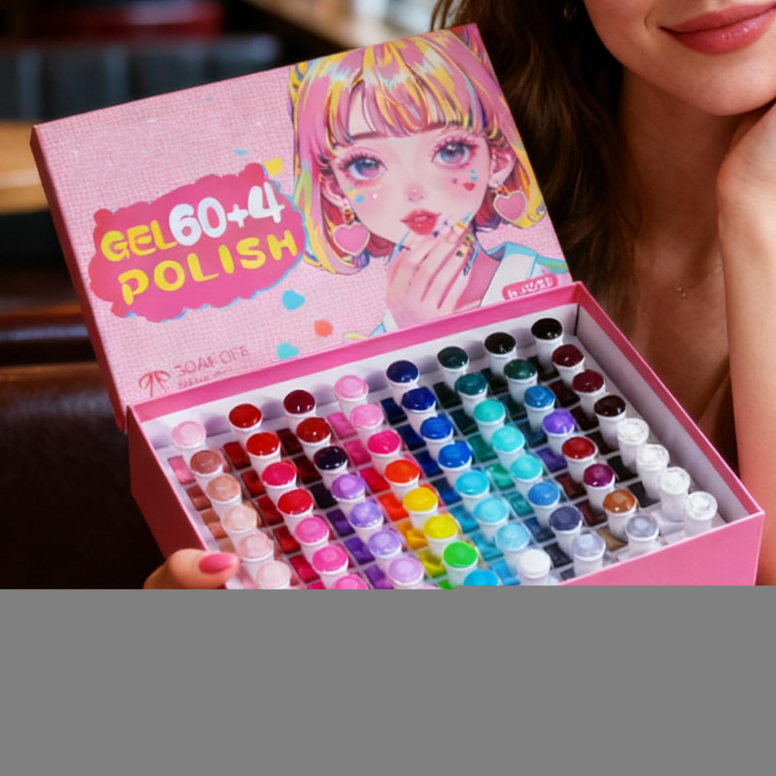 Kit De Esmalte De Gel 60 Colores de Secado Rápido y Duradero para el