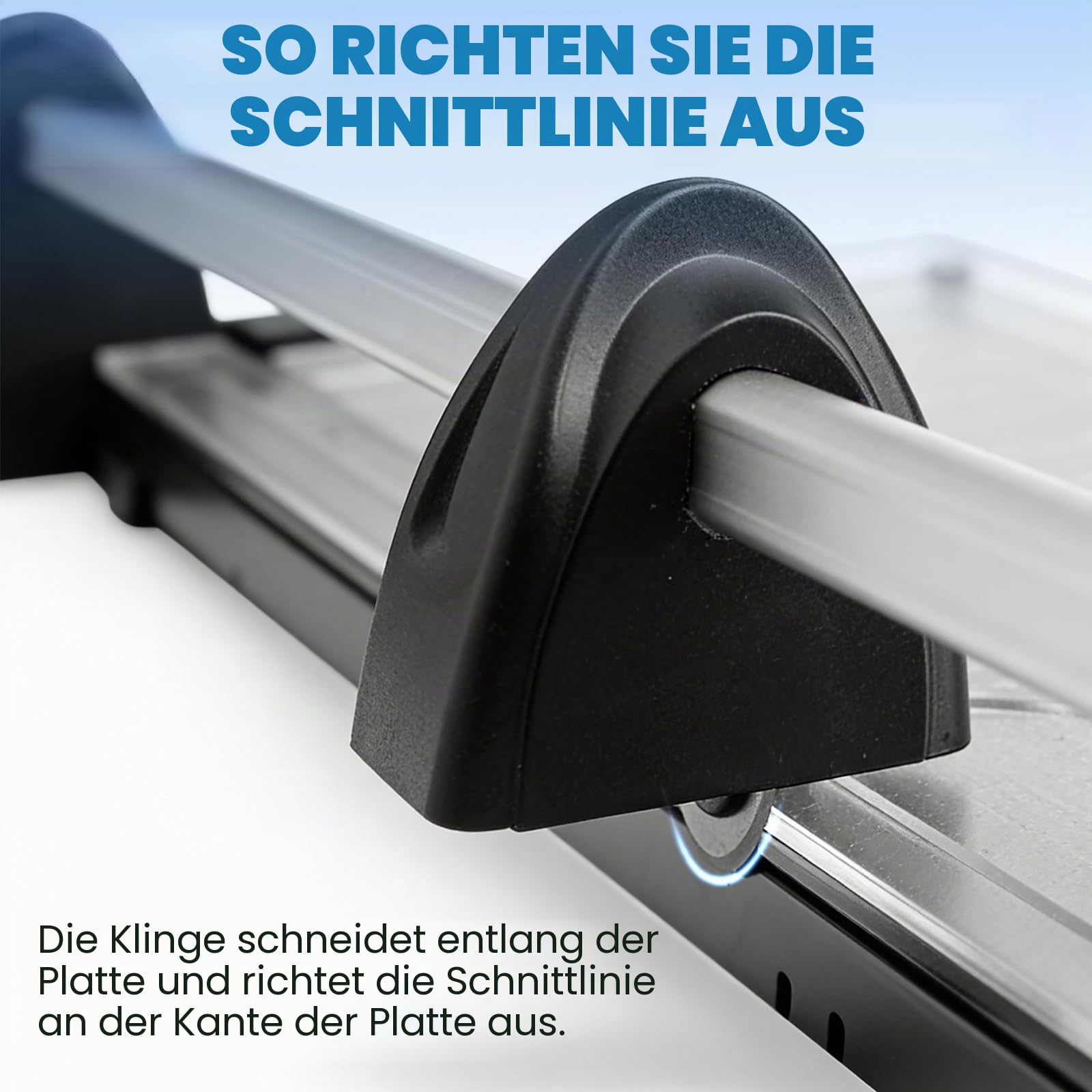 Papierschneider,A2 Bastelpapierschneider,10 Blatt Schneidleistung | mit verschiebbarem Schneidkopf und präziser Skalierung für Bastelpapier, Etiketten, Fotos und Karton