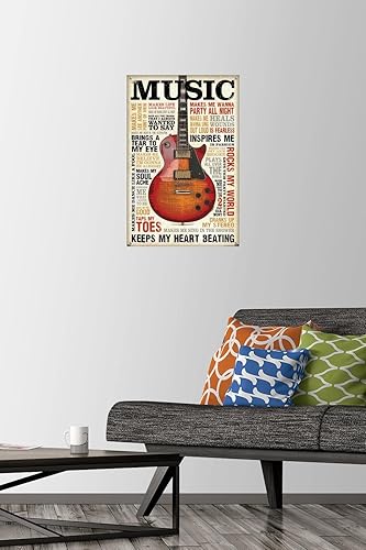 Miniatura 2 de Music Inspires Me - Póster de pared con pasadores
