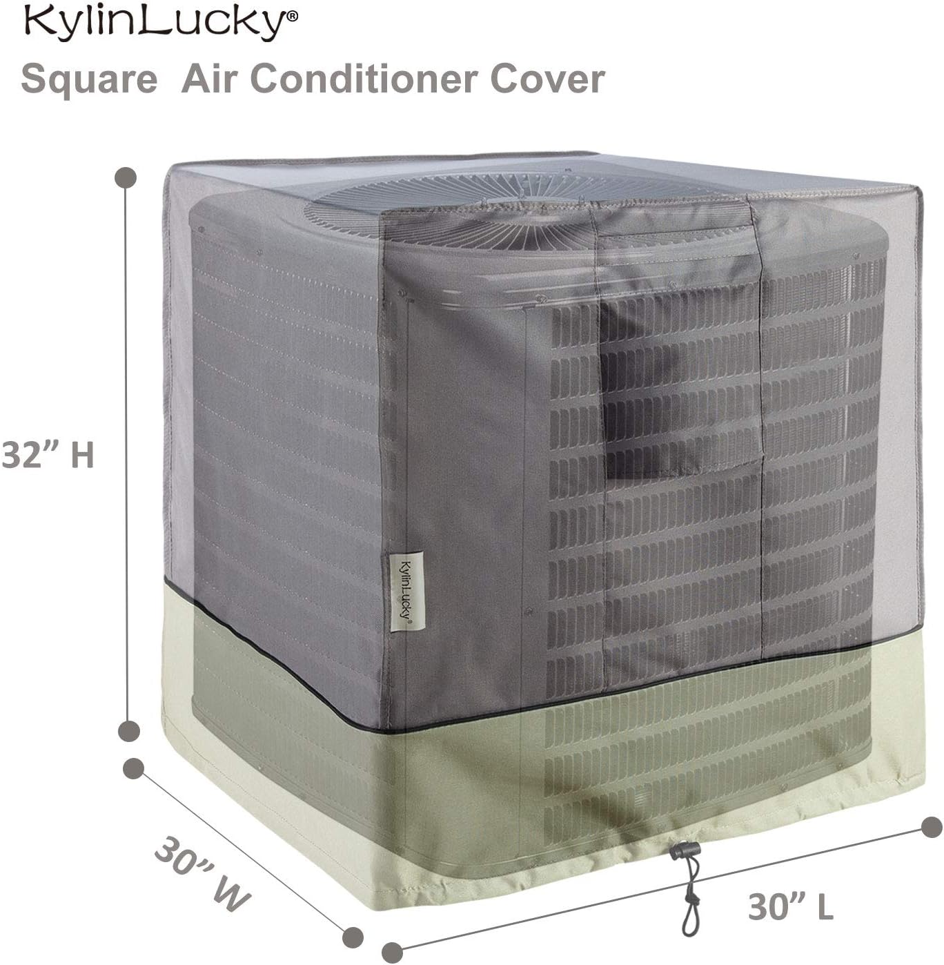 KylinLucky Air Conditioner Cover for Outside Units - AC Covers fits up to 30 x 30 x 32 inches : Home & Kitchen