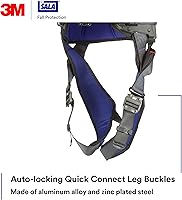 Vista 4 de 3M 1403073 DBI-SALA ExoFit X300 Arnés de seguridad de construcción cómodo, protección contra caídas, OSHA, ANSI, anillo en D trasero de aluminio