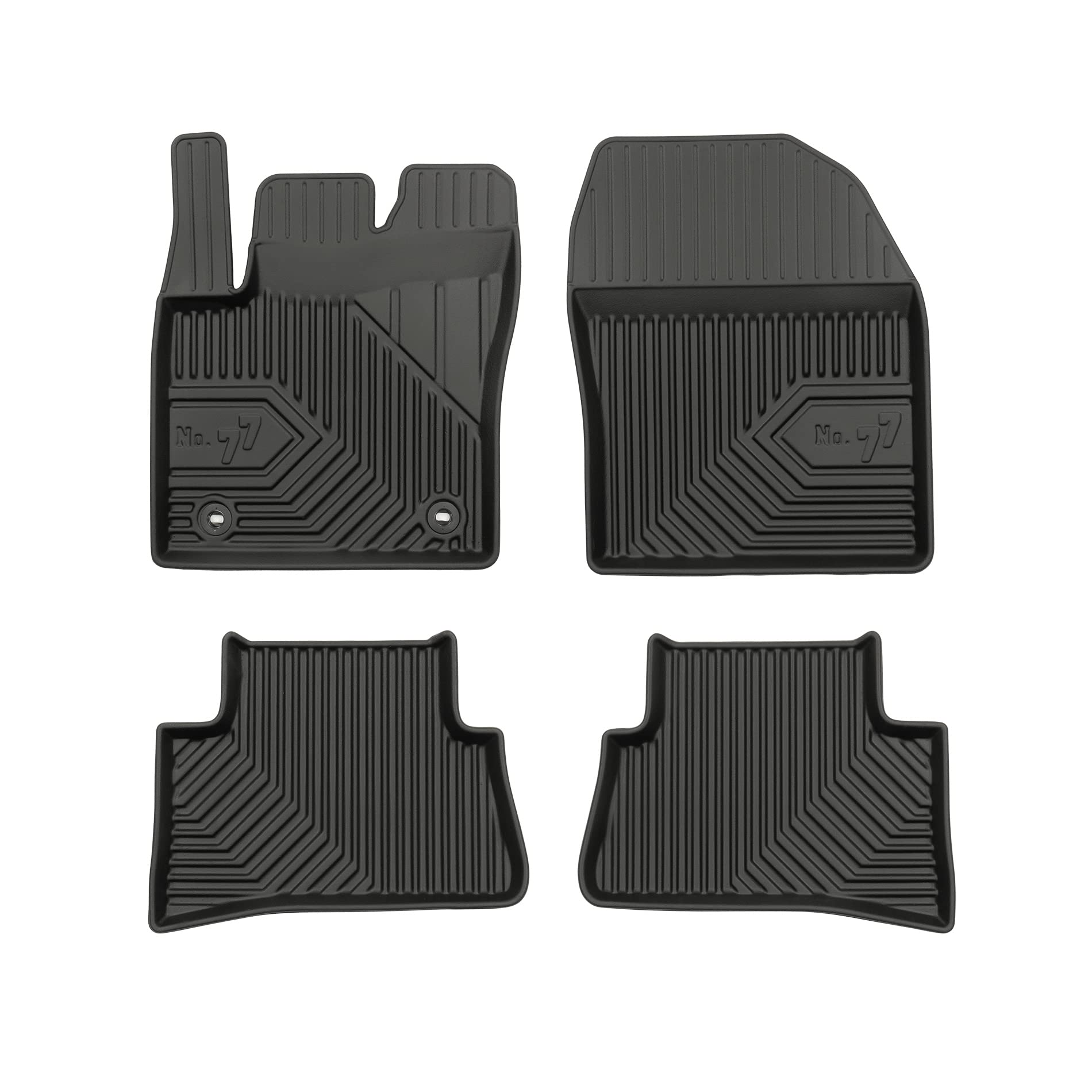 FROGUM No.77 Alfombrillas para Coche Alfombras para Toyota C-HR Desde 2016 | Borde Alto | para Todo el año | Tamaño