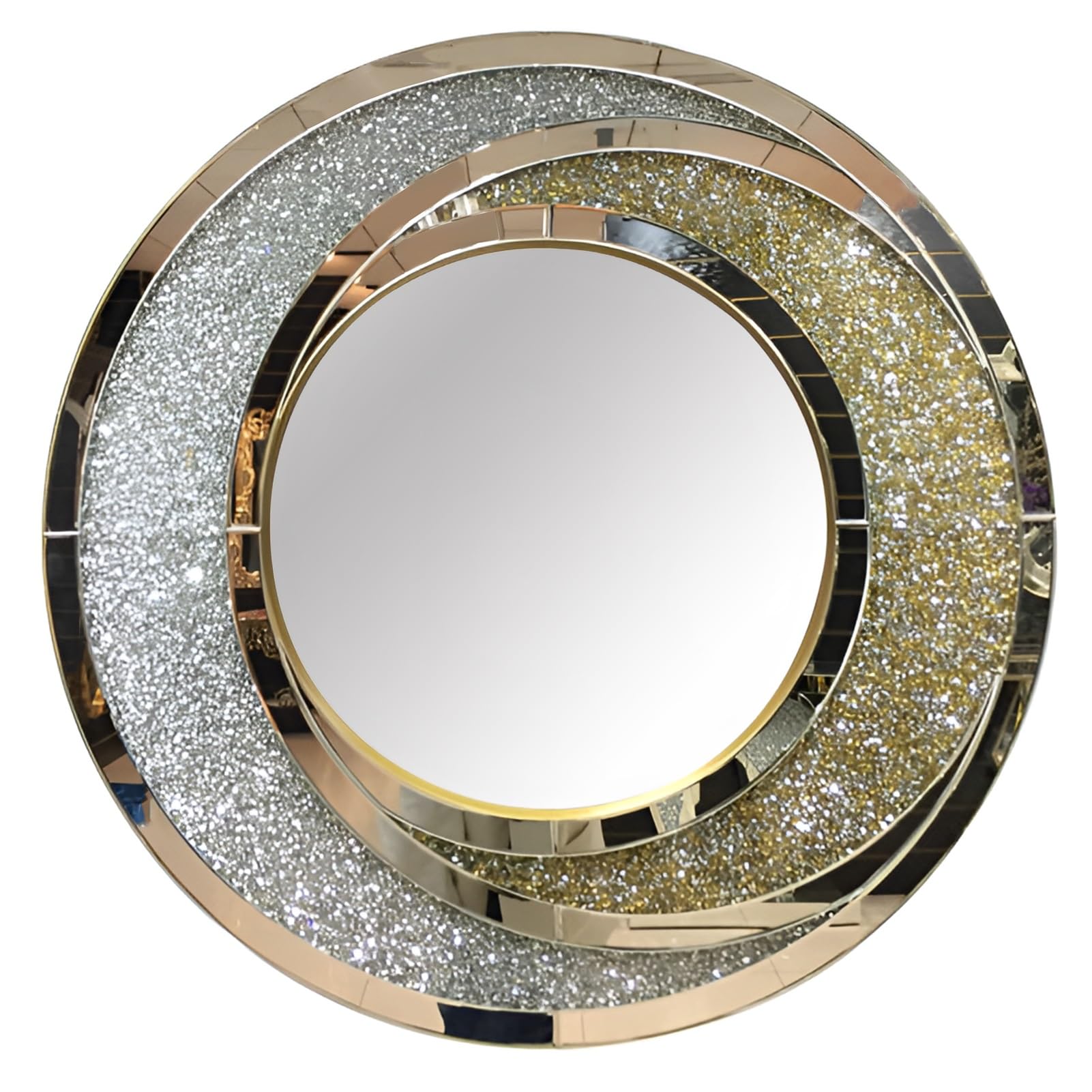Miroir mural rond 85x85cm pour agrandir un couloir sombre ou un salon
