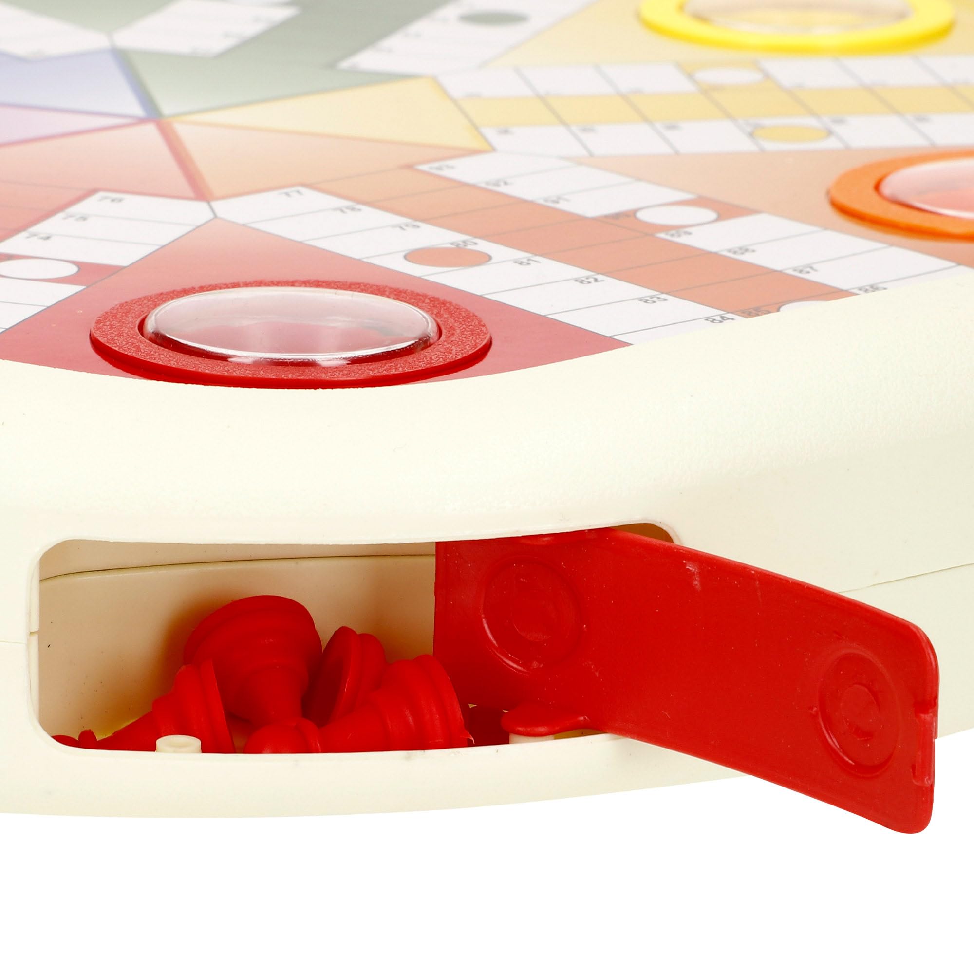 COLORBABY Juego parchís y oca automático, 2 en 1, Dados automáticos, 2-6 Jugadores, Juguetes clásicos, Juegos de Mesa, +4 años (47948)