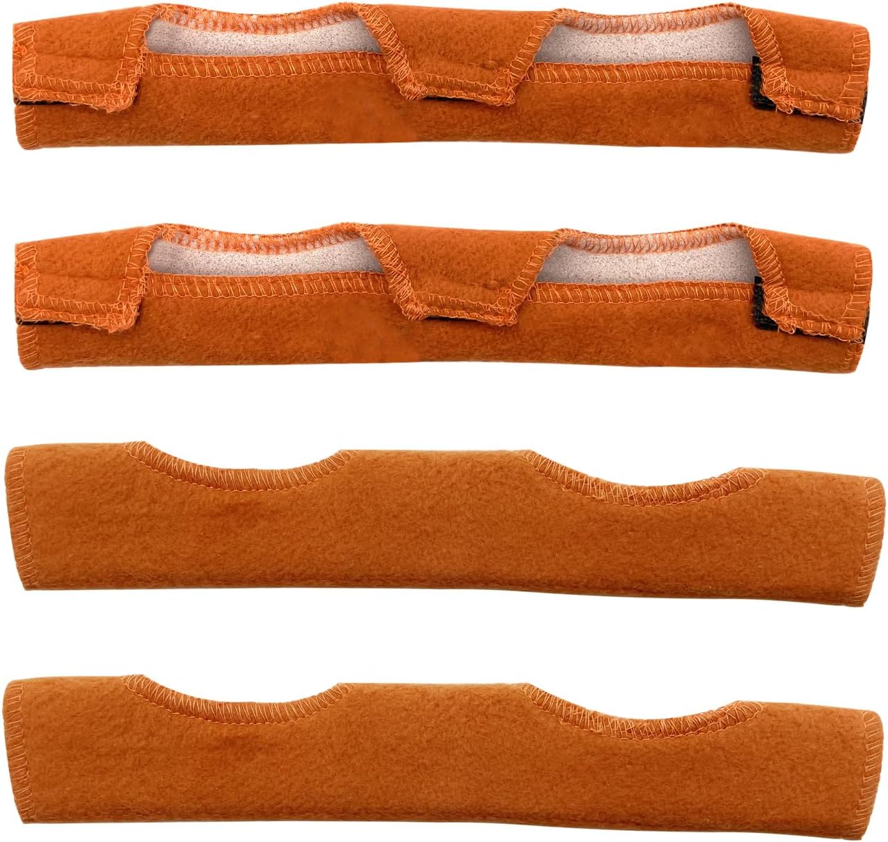 4 Pack Hard Hat Sweatband, 25x9.5CM, Hard Hat Welding Brown Sweat Hard Hat Headbands for Welding Helmets Cycle Ricing Hard Hat Band Air Cushion Sweatband Helmet Comforter Pad