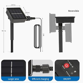 MLKNK Replacement Solar Light Parts-Solar Light Replacement Tops for LED Panel Lantern Lid,Panel Lights (2 Pack)