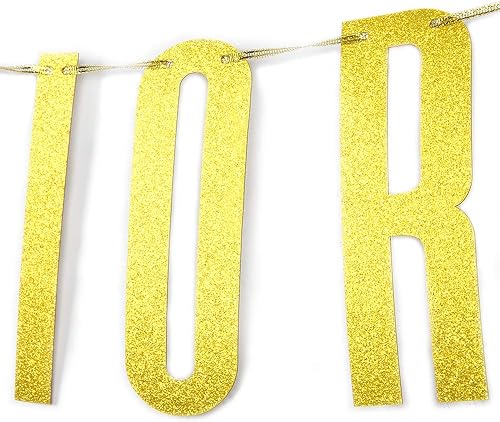 Miniatura 7 de Cartel dorado con purpurina para graduación de felicitaciones, decoración de banderines para fiesta de graduación de secundaria