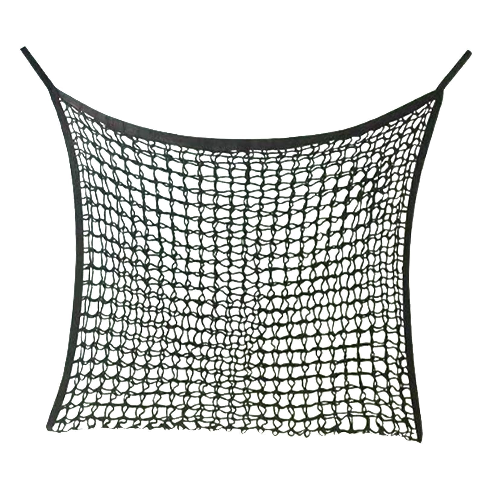 Slow feed Hay Net 80cmx90cm Lightweight Space Saving Hay Feeder Bag for Wall-image-17