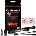Thermal Grizzly Conductonaut Thermal Grease - 1Gram Set + Extra Applicators - Liquid Metal Thermal Paste for Cooling The CPU, GPU (Conductonaut) (1g Combo) gallery image