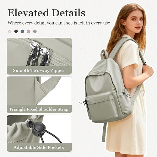 Miniatura 5 de Mochila de escuela secundaria para adolescentes, linda mochila universitaria para mujeres, bolsa de escuela secundaria, mochila de viaje casual,
