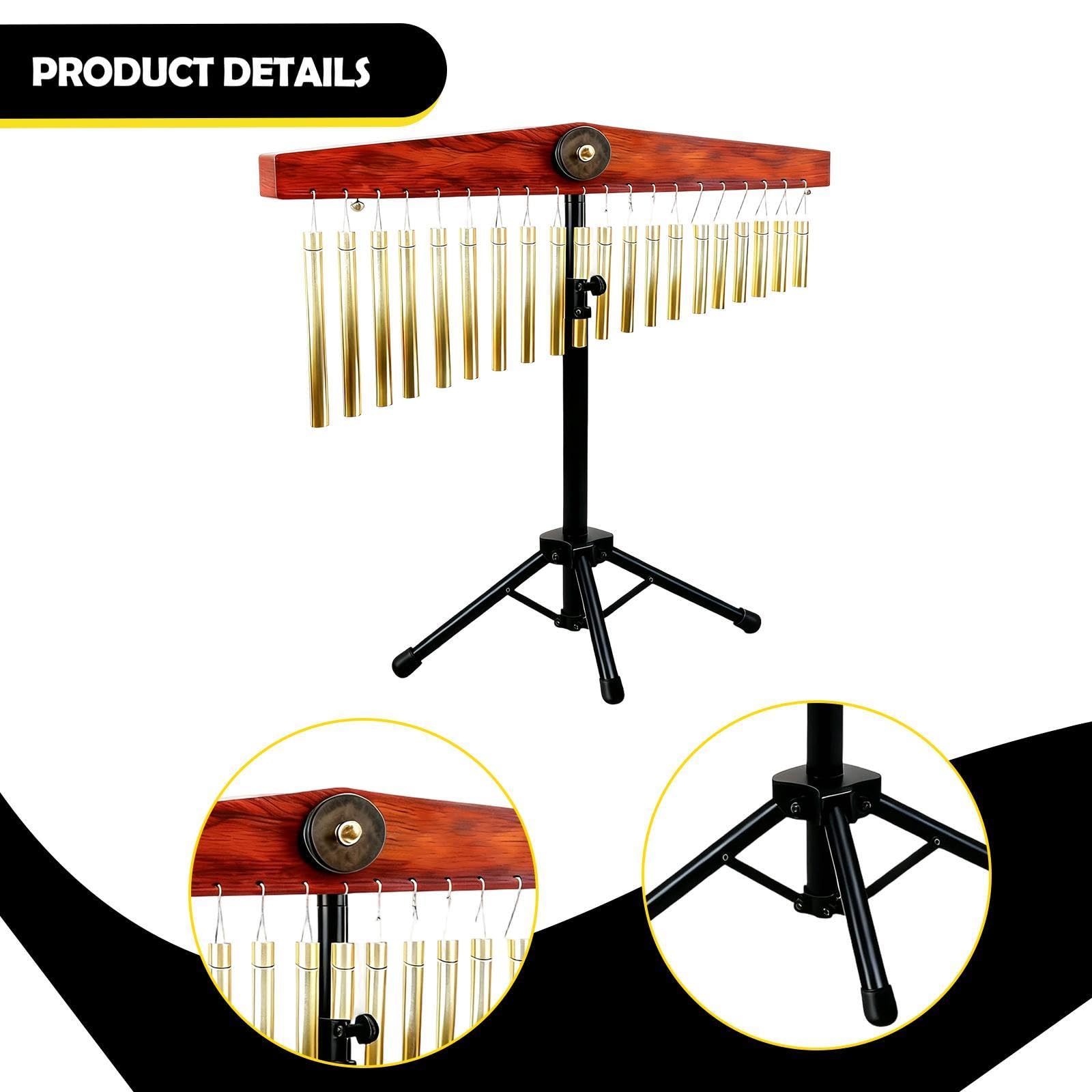 Bar Chime Musikinstrument mit Verstellbarem Ständer, Einreihig
