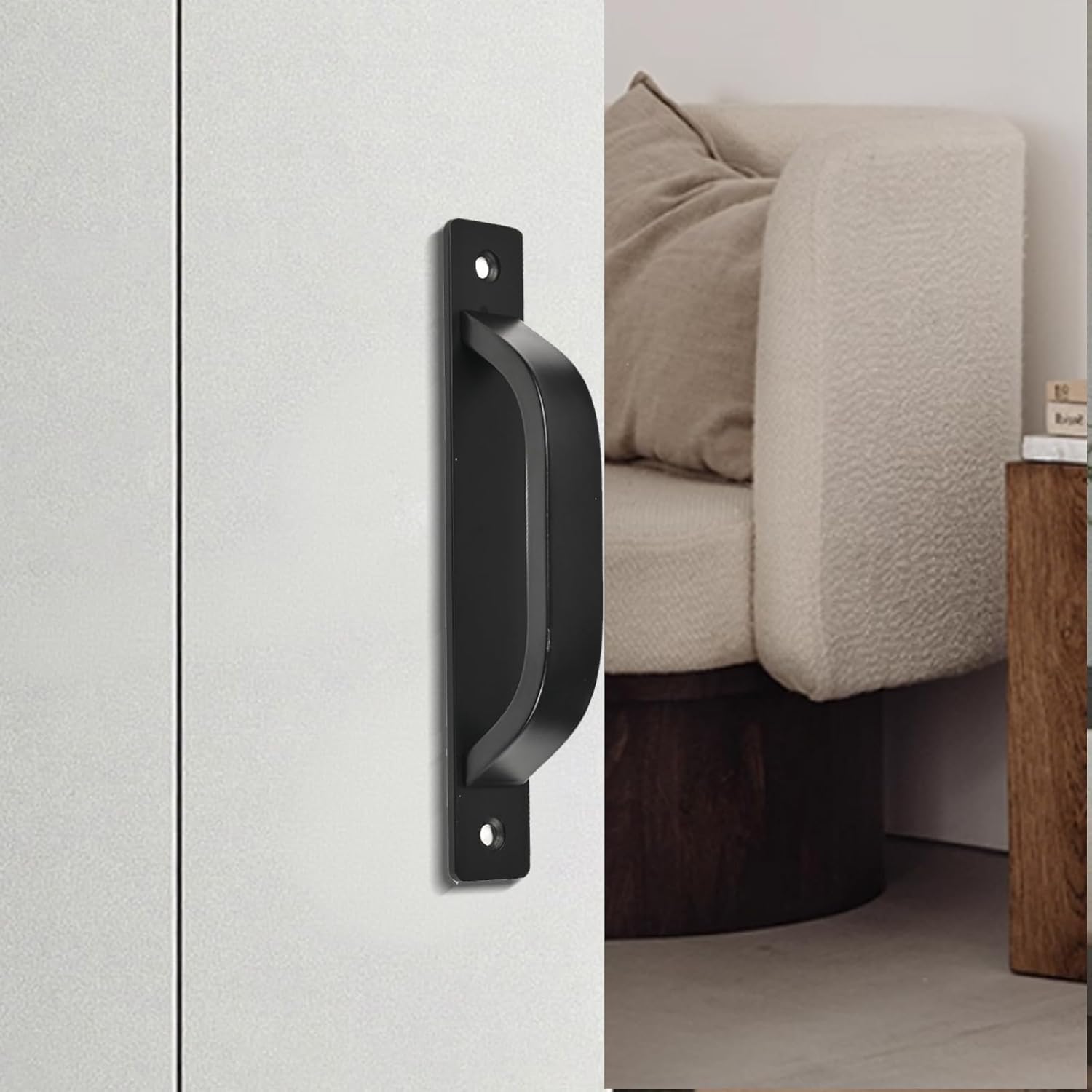 Dixiao 4Pcs Black Cupboard Drawer Handles, 5 inch/ 128mm Furniture Hardware Door Dresser Pulls, Cabinet Drawer Doors Knobs