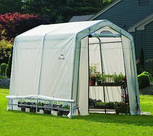 Miniatura 5 de ShelterLogic GrowIT - Casa de cultivo para invernadero de 6 x 8 x 6.5 pies con estantería integrada, 6 x 8 x 6 pies, translúcida