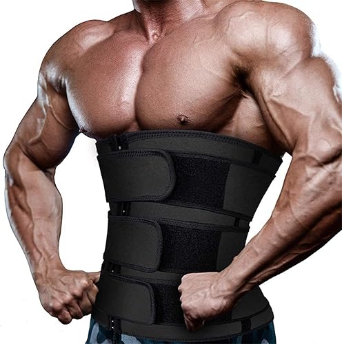 Cinturón de ajuste de cintura para hombres cintura entrenador corsé adelgazar cuerpo Shaper entrenamiento caliente sudor banda entrenador fajas